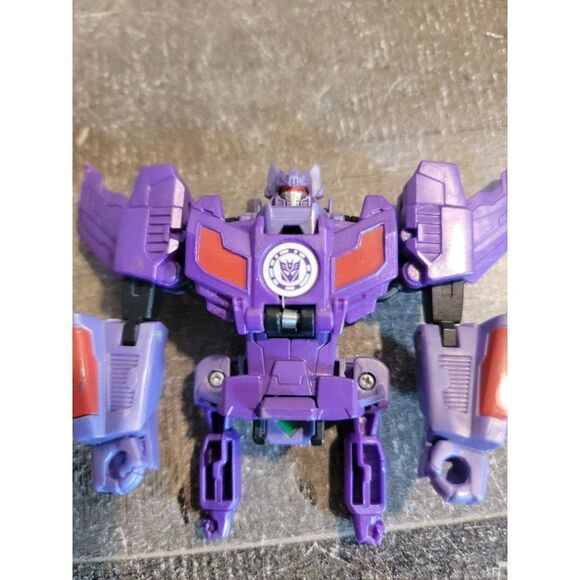 Purple transformer AS IS Tomy Hasbro toy figure - Picture 3 of 5